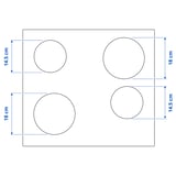 GRUNDAD Induction hob, IKEA 300 black, 59 cm