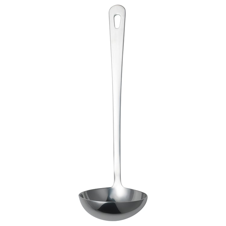 GRUNKA Soup ladle, stainless steel, 28 cm IKEA