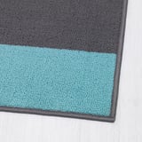 HALSTED Door mat, grey/blue, 70x100 cm