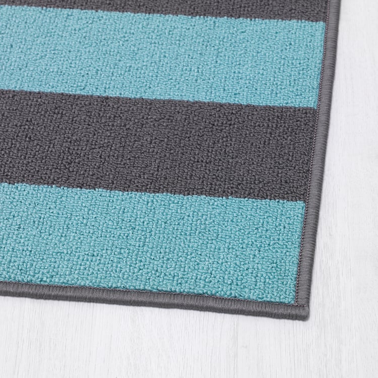 HALSTED door mat, grey/blue, 44x66 cm IKEA Malaysia