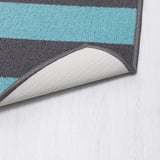 HALSTED Door mat, grey/blue, 44x66 cm