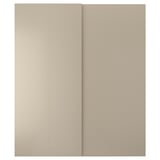 HASVIK Pair of sliding doors, grey-beige, 200x236 cm