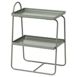 HATTÅSEN Bedside table/shelf unit, grey-green