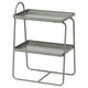 HATTÅSEN Bedside table/shelf unit, grey-green