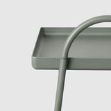 HATTÅSEN Bedside table/shelf unit, grey-green