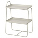 HATTÅSEN Bedside table/shelf unit, light beige