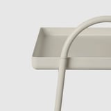 HATTÅSEN Bedside table/shelf unit, light beige