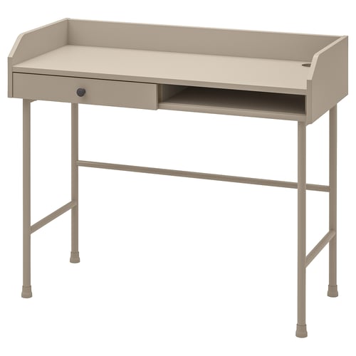 HAUGA desk, beige, 100x45 cm IKEA Malaysia