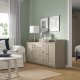 HAUGA Sideboard, beige, 140x84 cm