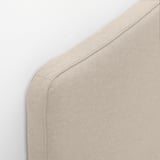 HAUGA Upholstered bed frame, Lofallet beige, 150x200 cm