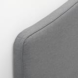 HAUGA Upholstered bed frame, Vissle grey, 150x200 cm