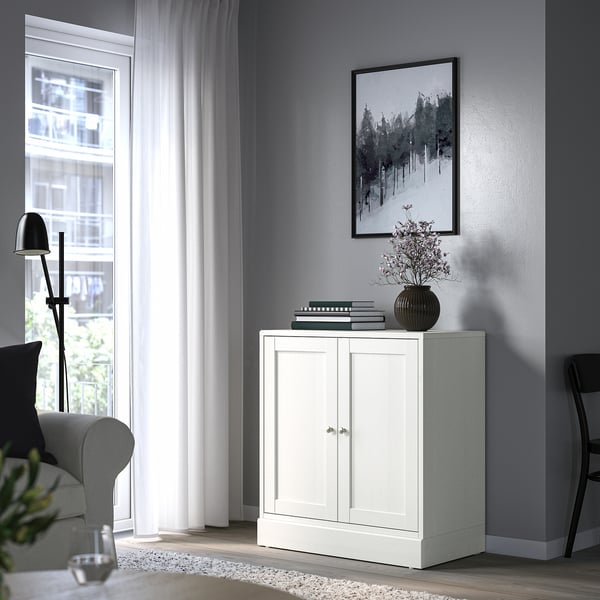 HAVSTA Cabinet with plinth, white, 81x47x89 cm