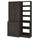 HAVSTA Storage combination, dark brown, 142x47x212 cm