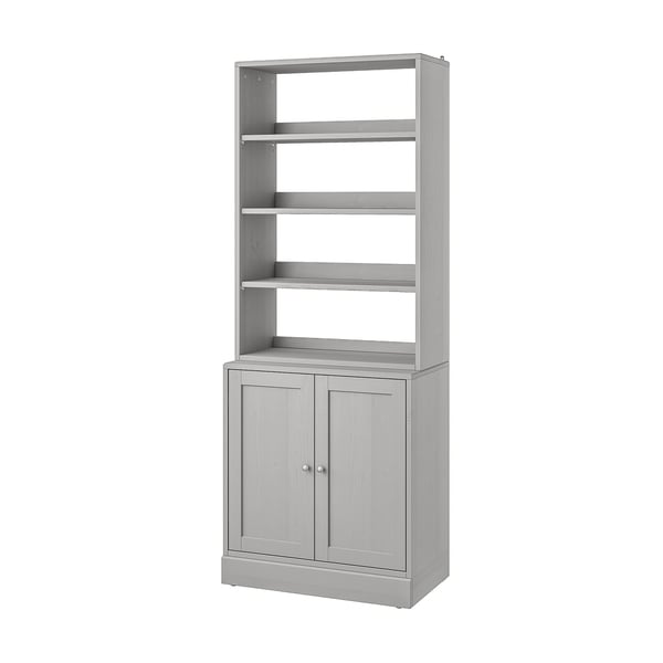 HAVSTA Storage combination, grey, 81x47x212 cm