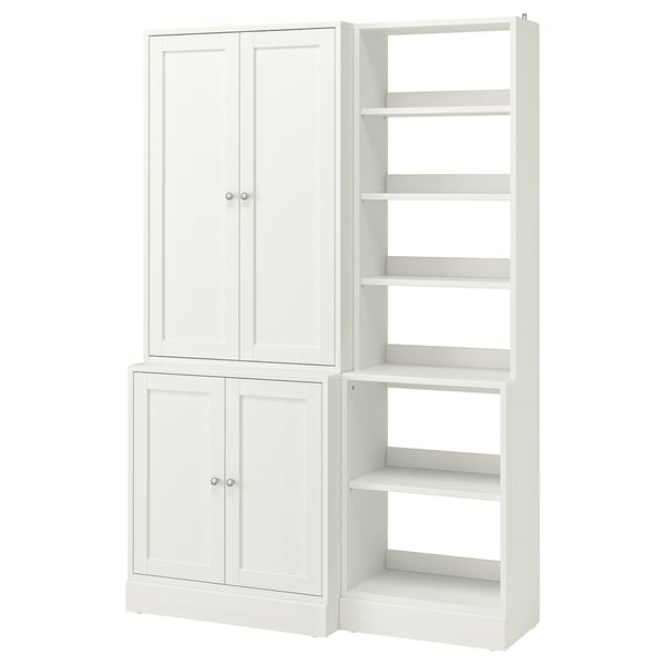 HAVSTA Storage combination, white, 142x47x212 cm