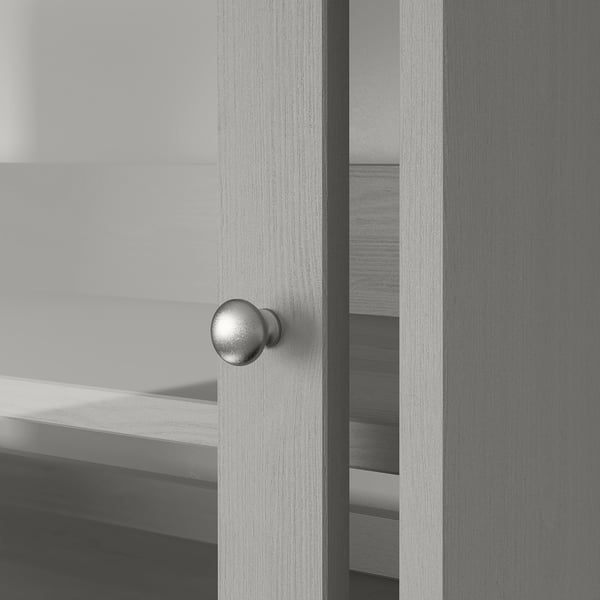 HAVSTA TV bench with plinth, grey, 160x47x62 cm