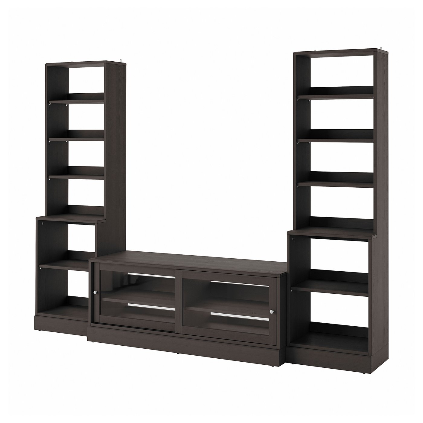 HAVSTA TV storage combination, dark brown, 282x47x212 cm IKEA