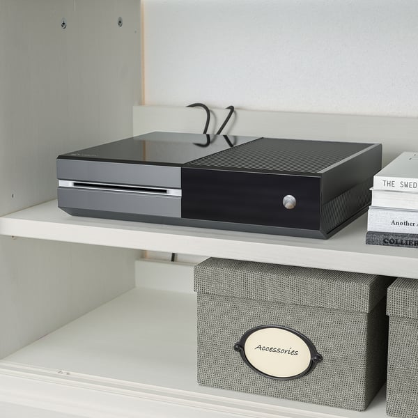 HAVSTA TV storage combination, white, 241x47x89 cm
