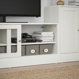 HAVSTA TV storage combination, white, 241x47x89 cm