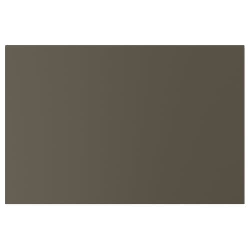 HAVSTORP flat-panel dark brown door with clean lines.