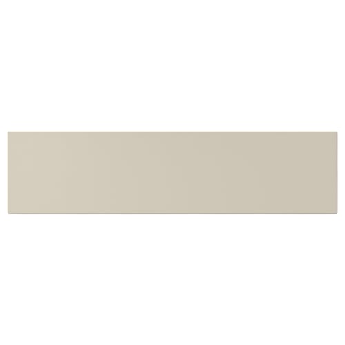 HAVSTORP beige smooth cabinet front, rectangular, modern design.