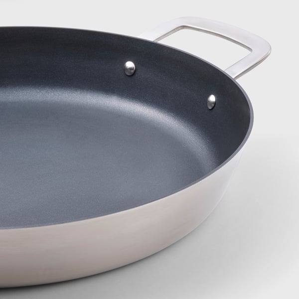HEMKOMST Frying pan, stainless steel/non-stick coating, 32 cm