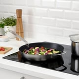 HEMKOMST Frying pan, stainless steel/non-stick coating, 32 cm