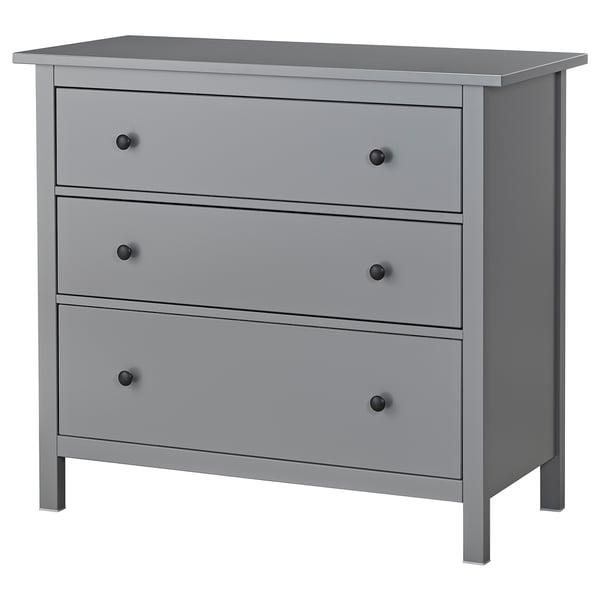Hemnes Chest Of 3 Drawers Grey Ikea