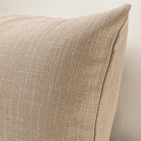 HILLARED Cushion cover, beige, 40x65 cm