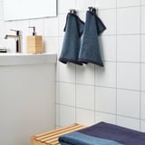 HIMLEÅN Washcloth, dark blue/mélange, 30x30 cm