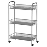 HORNAVAN Trolley, grey, 26x48x77 cm