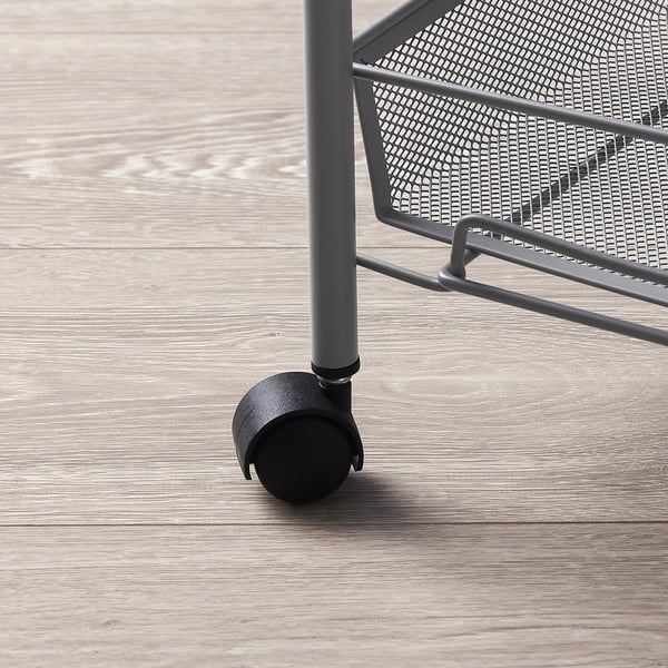 HORNAVAN Trolley, grey, 26x48x77 cm