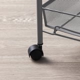 HORNAVAN Trolley, grey, 26x48x77 cm