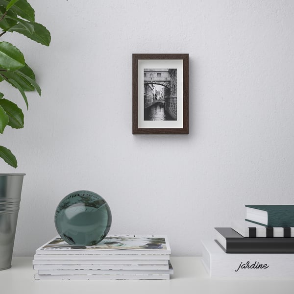 HOVSTA Frame, dark brown, 10x15 cm