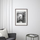 HOVSTA Frame, dark brown, 50x70 cm