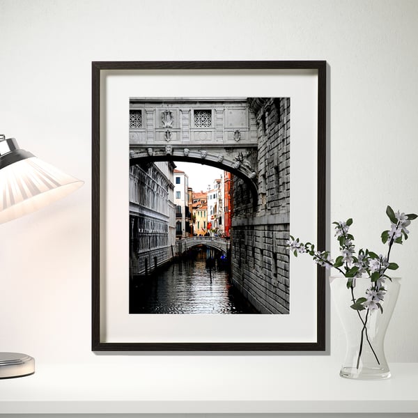 HOVSTA Frame, dark brown, 40x50 cm