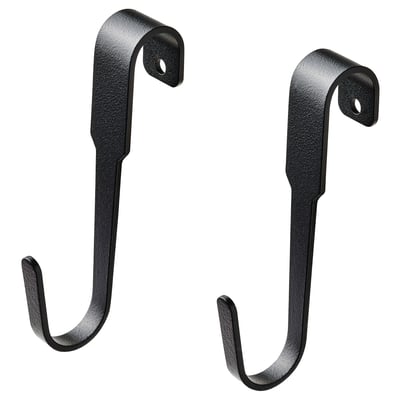 HULTARP Hook, black, 11 cm