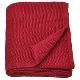 HUMLEMOTT Throw, dark red, 130x170 cm