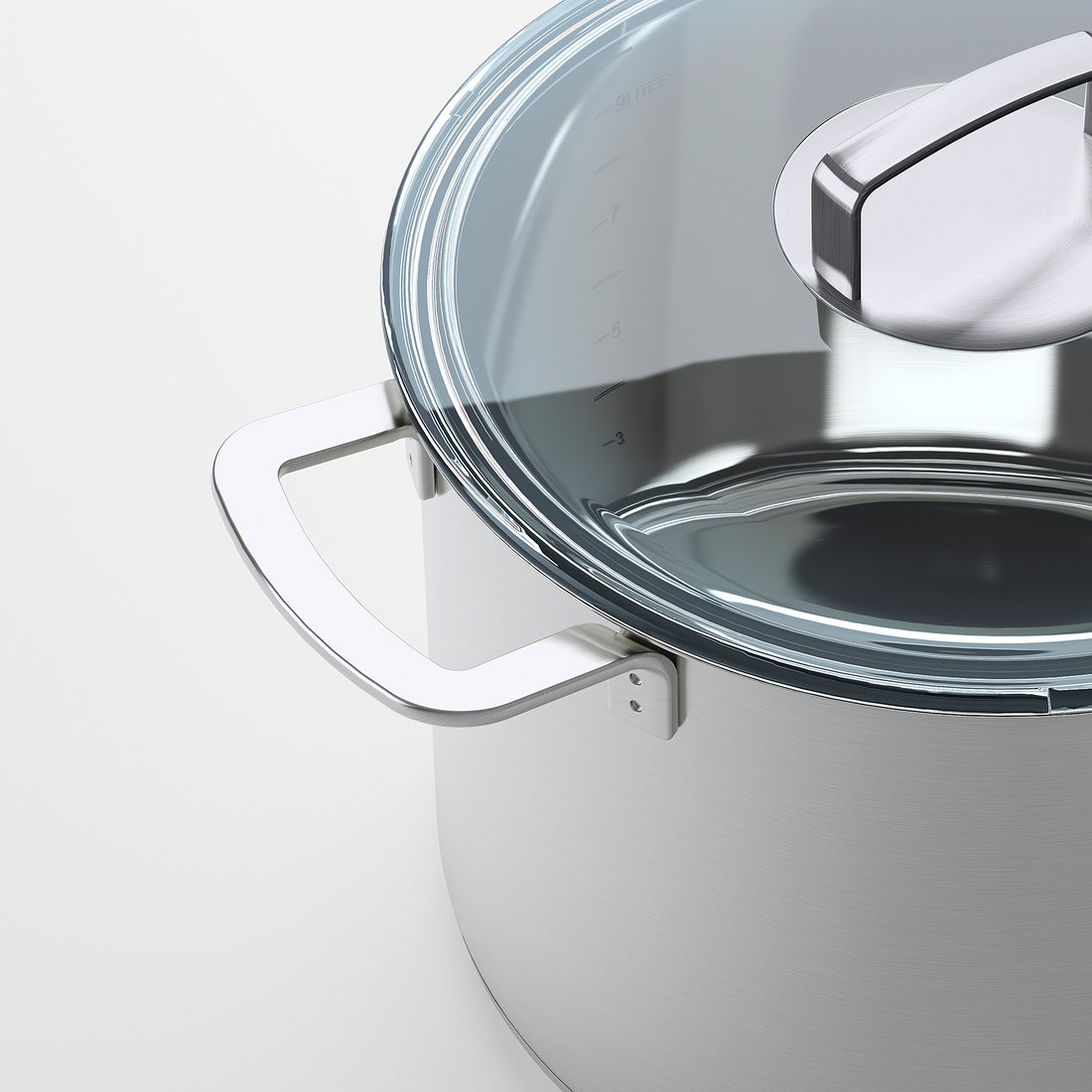 IKEA 365+ Stockpot with lid stainless steel, glass IKEA