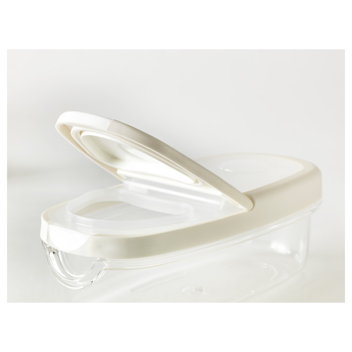 IKEA 365+ Dry food jar with lid, transparent/white, 0.3 l IKEA