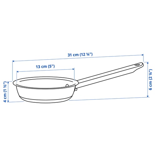 Illustration with measurements for the product: IKEA 365+.