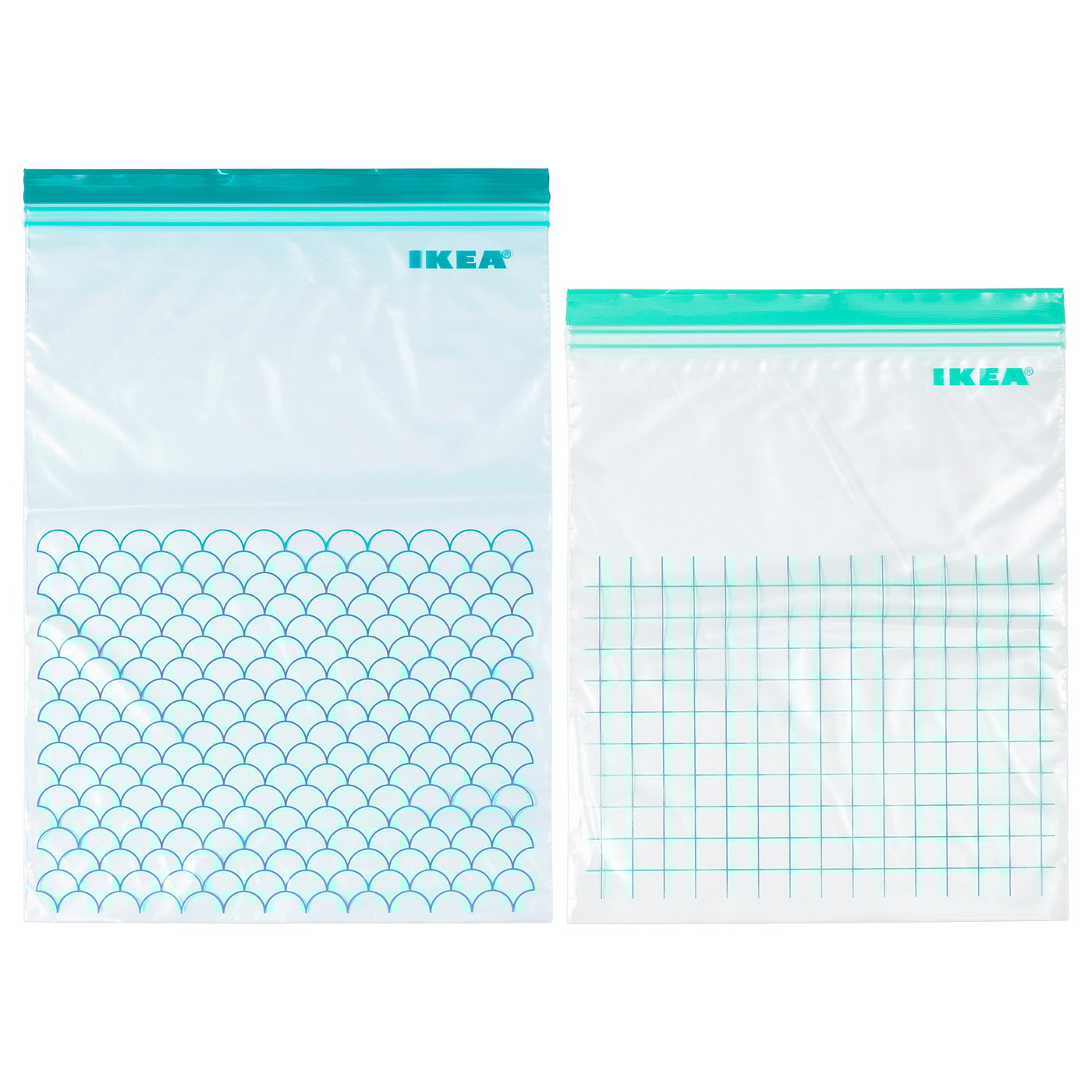ISTAD Resealable bag turquoise, light turquoise IKEA