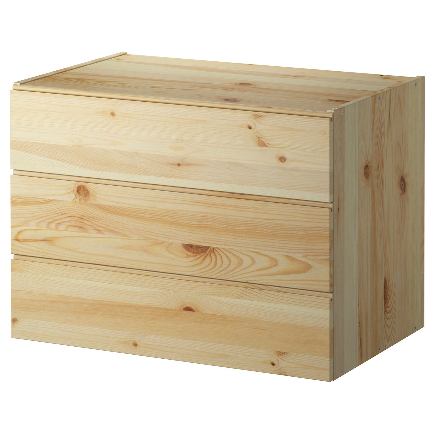 IVAR Chest of 3 drawers, pine, 80x57 cm IKEA