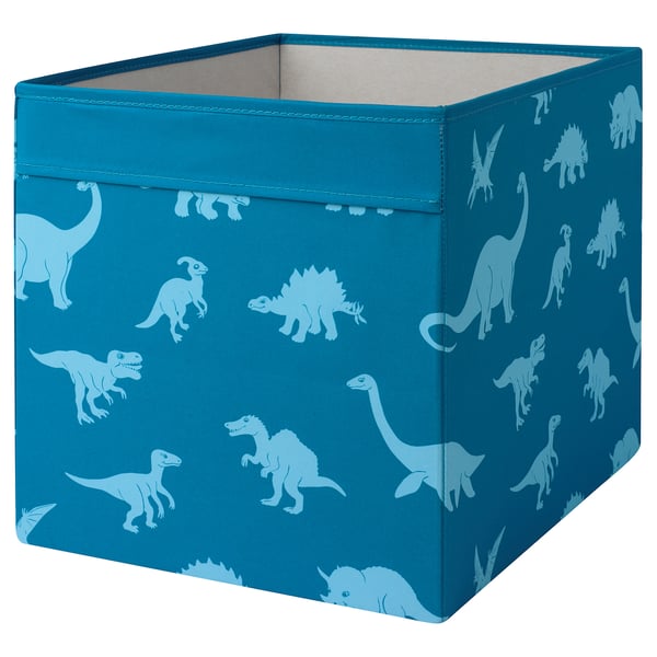 JÄTTELIK Box, patterned, 33x38x33 cm
