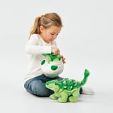 JÄTTELIK Soft toy, egg/dinosaur/dinosaur/ankylosaurus, 37 cm