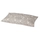 JÄTTEVALLMO Pillowcase, beige/dark grey, 50x80 cm