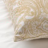 JÄTTEVALLMO Pillowcase, yellow/white, 50x80 cm