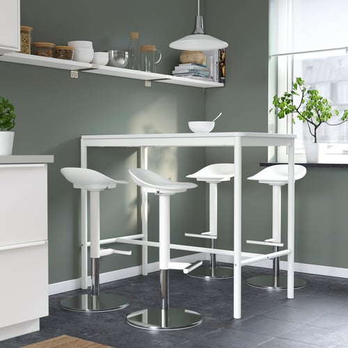 JANINGE bar stool, white, 76 cm IKEA Malaysia