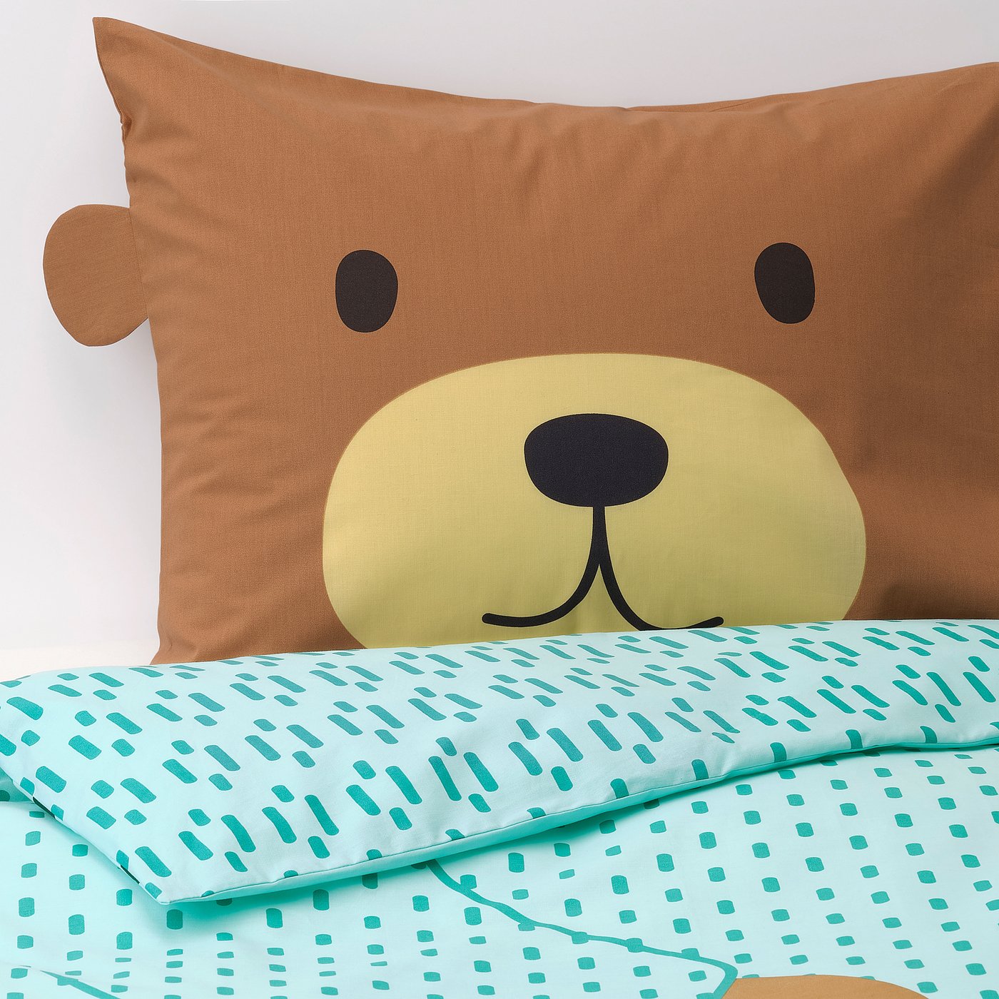 bear pillow cover
