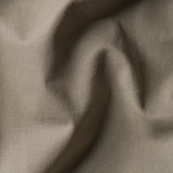 KALKFLY Room darkening curtains, 1 pair, dark beige, 145x250 cm